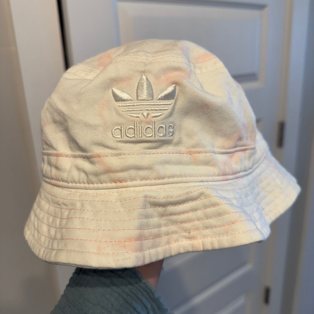 Pink Tie Dye Adidas Bucket Hat